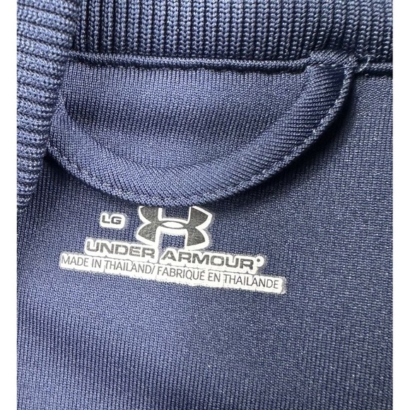 Under Armour Women's Size Large All Season Zip Jacket Track Soccer Sports Blue - Picture 10 of 13